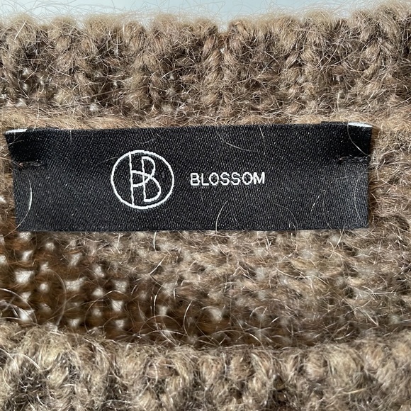 Blossom S brown mohair crewneck sweater - Picture 3 of 4